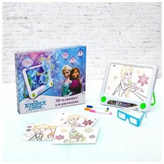 3D-планшет для рисования «Холодное сердце», неоновые маркеры, световые эффекты, с карточками Disney