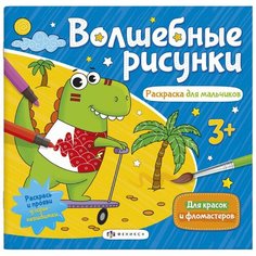 Раскраска для мальчиков. Волшебные рисунки Феникс