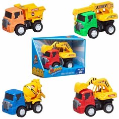 Машинка "Строительная техника", в ассортименте 4 вида,16,50х7х7 см Junfa Toys