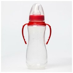 Бутылочка для кормления 250 мл приталенная, с ручками, цвет микс Mum&Baby