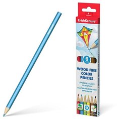 Пластиковые цветные карандаши шестигранные ErichKrause 6 цветов