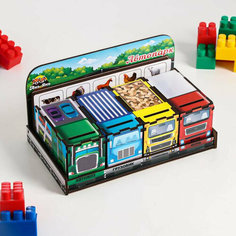 Комодик-сортер развивающий "Автопарк" Экоигры