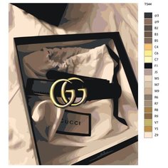 Картина по номерам Т544 "ремени GUCCI" 40Х50 Brushes Paints