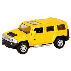 Внедорожник Пламенный мотор Hummer H3 870131 1:43, 11 см, желтый