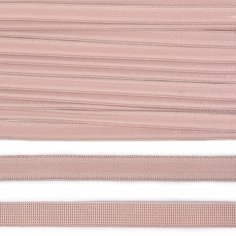 Резинка бельевая IDEAL с силиконом, 15 мм, цвет S185, серебристый пион, 10 м (TBY.615185S)