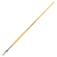 Кисть "Сонет" № 3, щетина, плоская, удлинённая ручка, d=7 мм Невская палитра