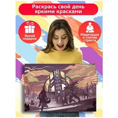 Картина по номерам игра Bloodborne (Охотник, Кукла, Doll) - 8770 Г 60x40