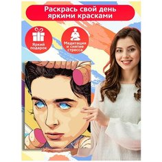 Картина по номерам Тимоти Шаламе - 8803 В 30x40