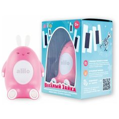 Развивающая игрушка alilo Весёлый зайка P1, розовый/белый