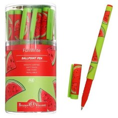 Ручка шариковая FreshWrite FunWrite. Fresh & fruity "Арбуз", узел 0.5 мм, синие пигментные чернила, корпус Soft Touch Bruno Visconti