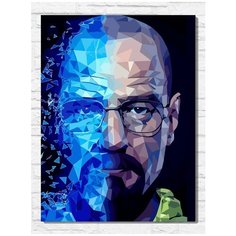 Картина по номерам на холсте сериал во все тяжкие (Уолтер Уайт) - 9356 В 30x40