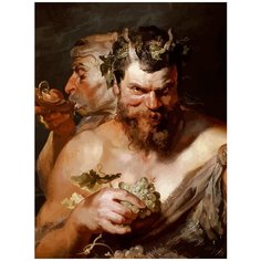 Картина по номерам на холсте Два сатира 5012 30x40