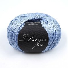 Пряжа Seam Lambada fine (Ламбада фине) 24 голубой 55% мерсеризованный хлопок, 45% вискоза 50г 170м 5шт