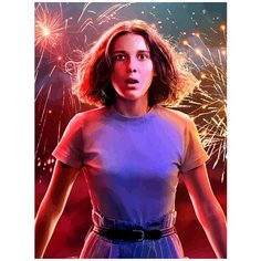 Картина по номерам на холсте Сериал Очень Странные Дела 5220 30x40