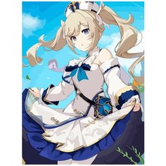 Картина по номерам на холсте Игра Genshin Impact - 7231 В 30x40