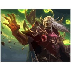 Картина по номерам на холсте world of warcraft сильвана - 1896