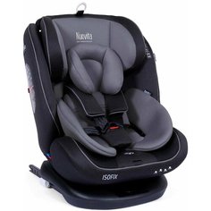 Автокресло детское с креплением Isofix Nuovita Maczione N0123i-1/ Группа: 0+/1/2/3 – от 0 до 12 лет/ вес 0-36 кг (Grigio nero/Серый-Чёрный)