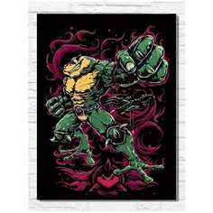 Картина по номерам на холсте Игра double dragon (battetods, ретро, 16 bit, 8 bit, XBOX, PS 4) - 9396 В 30x40