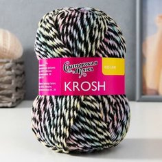 Семеновская пряжа Пряжа Krosh (Крош) акрил 100% 110м/50 гр цв. черн.-мул (1403)