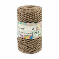 Пряжа ARACHNA Macrame Mini Lurex 4 шт. х 250 г 200 м цв. №26 св. коричневый-золото (Macrame Mini Lurex-№26 св. коричневый-золото)
