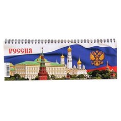 Планинг недатированный, 54 листа на гребне "Государственная Символика", обложка мелованный картон, УФ-лак (1 шт.) Pro Market