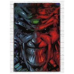 Картина по номерам на холсте игра Bloodshot (Sega, Сега, 16 bit, 16 бит, ретро приставка) - 9969 В 60x40