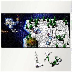 Пазл из дерева с фигурками, 230 деталей, 46х23 см игры Mega-lo-mania Mega-lo-mania, Мегаломания, стратегия, Sega, 16 bit, ретро - 5532 Puzzle Wood