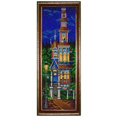 Рисунок на ткани (Бисер) конёк арт. 9816 Сказочный домик 25х65 см