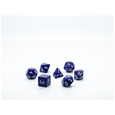 Набор кубиков для D&D (Dungeons and Dragons, ДнД, Pathfinder): Тёмно-синие Нет бренда
