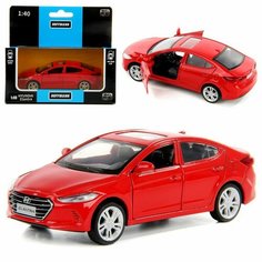 Модель металлической Hyundai Elantra 1:40, инерционная игрушка, 11х5см Hoffmann