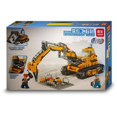 Конструктор Leibao Спецтехника "Экскаватор" / Стройка / 2 в 1 - 537 деталей