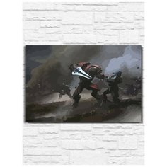 Картина по номерам на холсте Halo Reach (хало рич, PS, Xbox, PC, Switch) - 10335 60х40