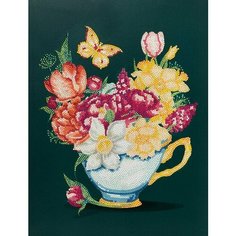 Алмазная мозаика Цветочный чай 40x30 см. Freya