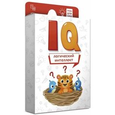 Настольная IQ игра "Логический интеллект", развлекательная карточная игра, 40 карточек ГеоДом
