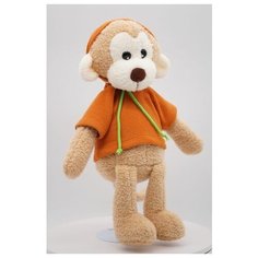 Мягкая игрушка Мартышка Лорейн в оранжевой толстовке, 26/38 см / плюшевая игрушка обнимашка для детей Unaky Soft toy