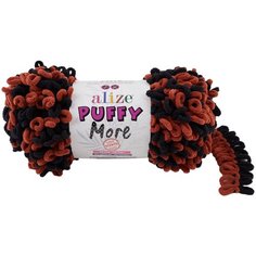 Пряжа Alize Puffy More, 150 г, 11.5 м, 2 шт., 6262