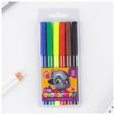 Фломастеры, 6 цветов ArtFox STUDY, вентилируемый колпачок, 1 шт. Sweet Home