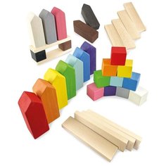 Сортер Домики 12 цветов/конструктор/деревянные игрушки для детей Ulanik Уланик