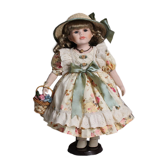 Кукла фарфоровая 16 на подставке Polly Dolls
