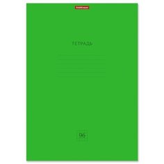 Тетрадь общая ученическая ErichKrause Классика Neon зеленая, А4, 96 листов, клетка (3 шт.)