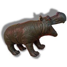 Игровая фигурка Бегемот со звуком 30 см китай