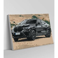 Картина по номерам на стену Машина BMW