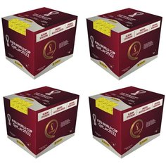 4 бокса наклеек Panini "FIFA World Cup Qatar 2022" серебряные (2000 наклеек)