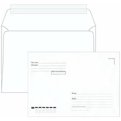 Конверты С5 (162х229 мм), отрывная лента, "Куда-Кому", 80 г/м2, комплект 1000 шт. Ряжская печатная фабрика