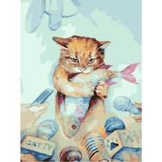 Картина по номерам Наглый кот 40х50 см Hobby Home