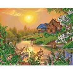 Вышивка бисером картины На закате 57,5*46см Светлица