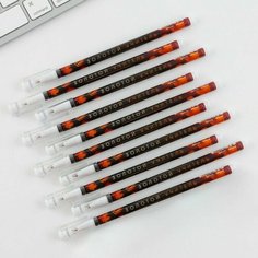 Ручка пластик с колпачком «Золотой учитель», синяя паста, шариковая 0,5 мм. Art Fox