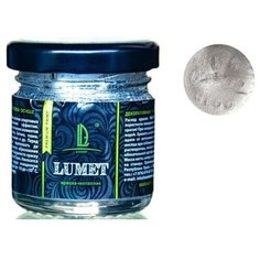 Краска органическая - жидкая поталь Lumet, 33 г, серебро "Звезды Массандры", спиртовая основа, повышенное содержание пигмента, в стеклянной банке Нет бренда