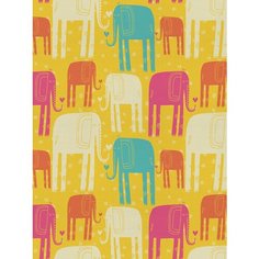 Отрезная ткань для мебели Ambesonne "Высокие слоны наив" метражом для рукоделия и шитья, оксфорд, 155 см