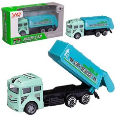 Машинка Junfa Спецтехника Мусоровоз инерционная металлическая WT-07160